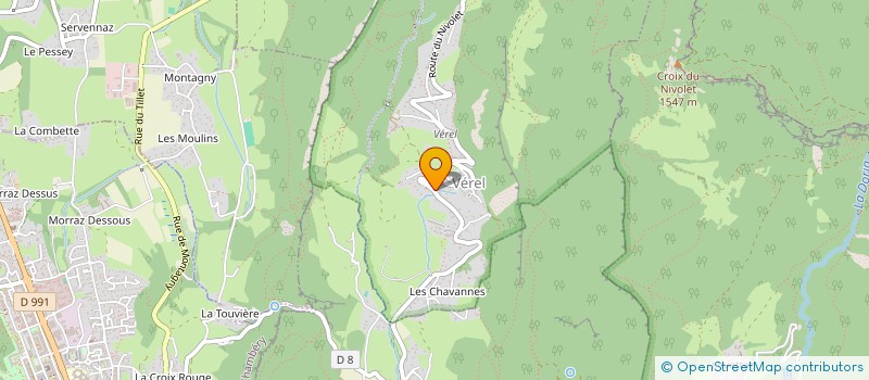 localisation de l'entreprise MADAME MARION AGNELET  VEREL-PRAGONDRAN