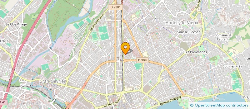 localisation de l'entreprise MADAME MARION AILLARD à ANNECY