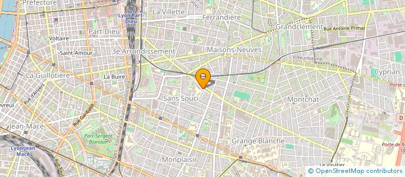 localisation de l'entreprise MADAME MARION AINS  VILLEURBANNE