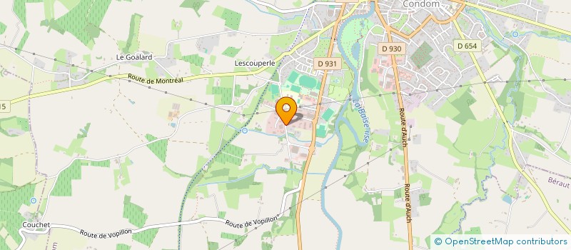 localisation de l'entreprise MADAME MARION AIRIEAU  CONDOM