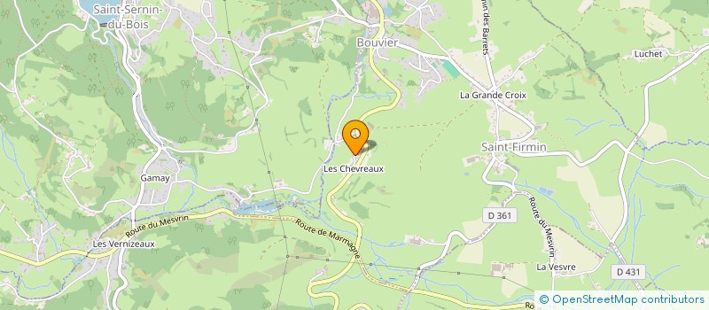 localisation de l'entreprise MADAME MARION ALEXANDRE à ST PIERRE DE VARENNES