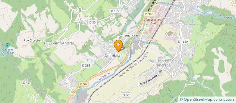 localisation de l'entreprise MADAME MARION ANDRIEU à BRIANCON