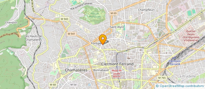 localisation de l'entreprise MADAME MARION ANICAUX-MONTREER à CLERMONT-FERRAND