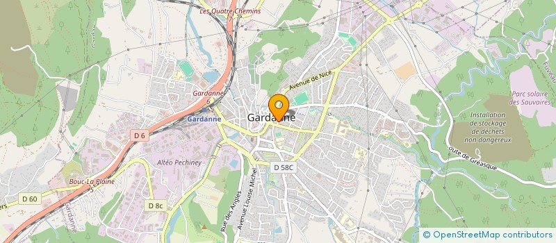 localisation de l'entreprise MADAME MARION ARMAND à GARDANNE