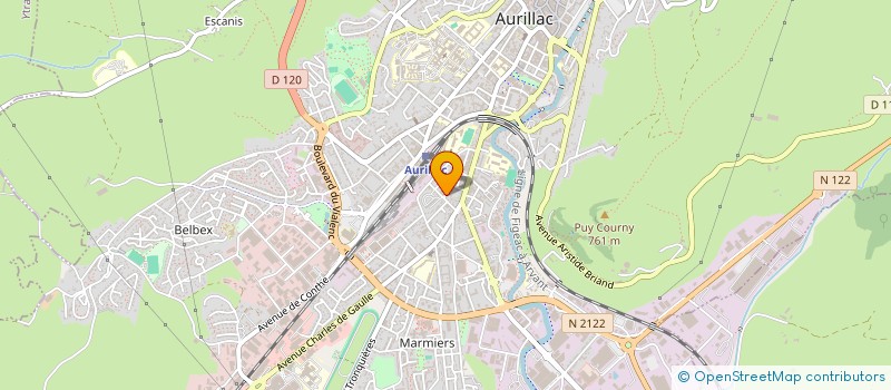 localisation de l'entreprise MADAME MARION ARNAUD à AURILLAC
