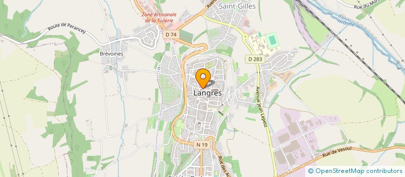 localisation de l'entreprise MADAME MARION ARNOUD à LANGRES