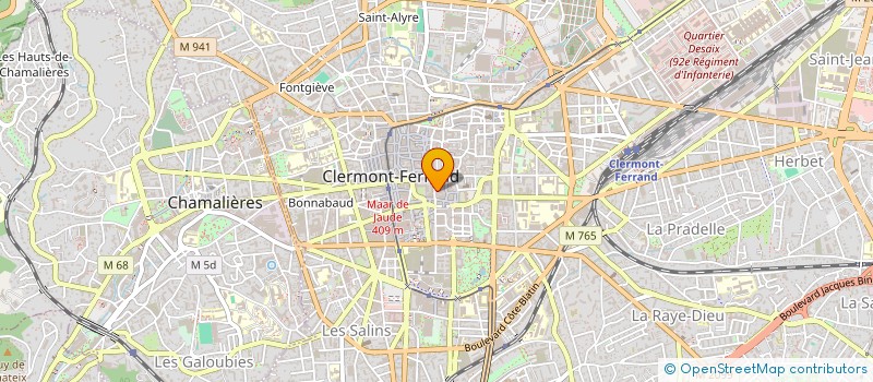 localisation de l'entreprise MADAME MARION ARRIBART  CLERMONT-FERRAND