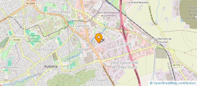 localisation de l'entreprise MADAME MARION ARTONNE à AUBIERE