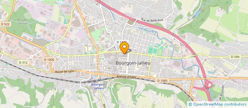 localisation de l'entreprise MADAME MARION ASENSI  BOURGOIN-JALLIEU