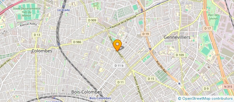 localisation de l'entreprise MADAME MARION ASTIER à BOIS-COLOMBES