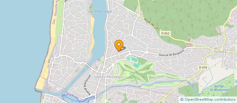 localisation de l'entreprise MADAME MARION AUDIBERT  SOORTS-HOSSEGOR