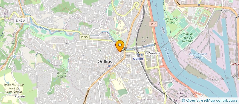 localisation de l'entreprise MADAME MARION AUTHIER à OULLINS-PIERRE-BENITE