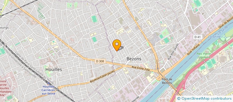 localisation de l'entreprise MADAME MARION AUVILLE  BEZONS