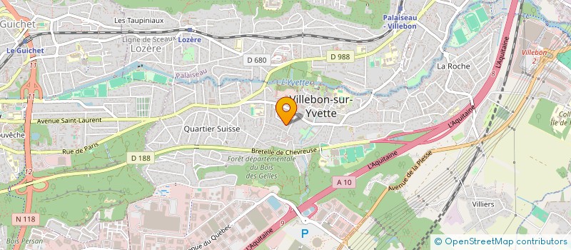 localisation de l'entreprise MADAME MARION BAILLIERE  VILLEBON-SUR-YVETTE