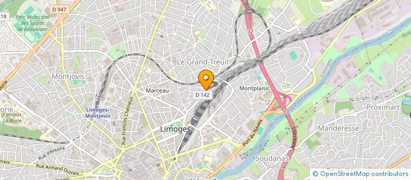 localisation de l'entreprise MADAME MARION BALLAGE à LIMOGES