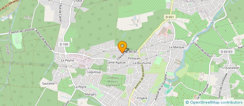 localisation de l'entreprise MADAME MARION BARAS  LEOGNAN