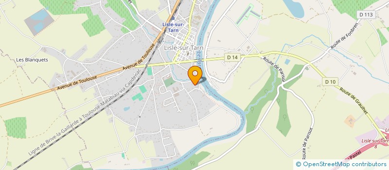 localisation de l'entreprise MADAME MARION BATTUT à LISLE-SUR-TARN