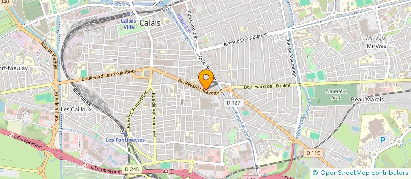 localisation de l'entreprise MADAME MARION BAYART  CALAIS