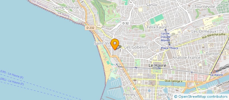 localisation de l'entreprise MADAME MARION BAZAUD  LE HAVRE