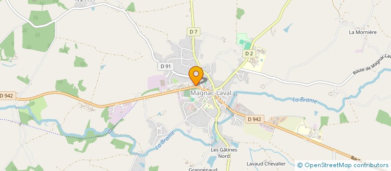 localisation de l'entreprise MADAME MARION BAZIER  MAGNAC-LAVAL