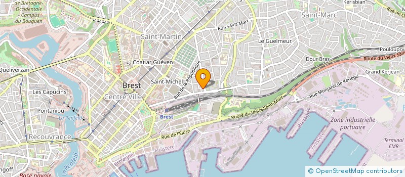 localisation de l'entreprise MADAME MARION BECASSE à BREST