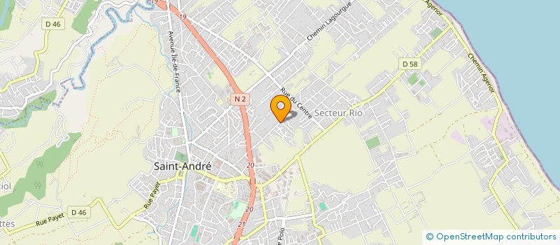 localisation de l'entreprise MADAME MARION BELUS à SAINT-ANDRE