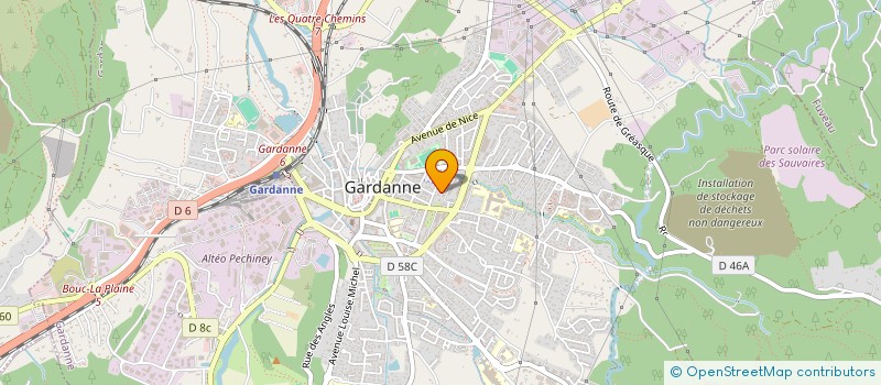 localisation de l'entreprise MADAME MARION BENECH à GARDANNE