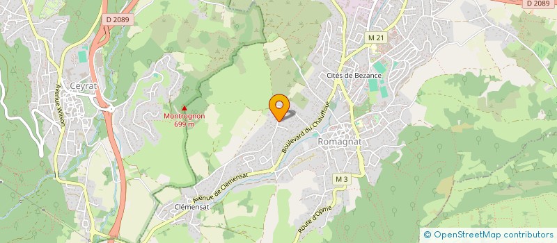 localisation de l'entreprise MADAME MARION BENTEJAC  ROMAGNAT