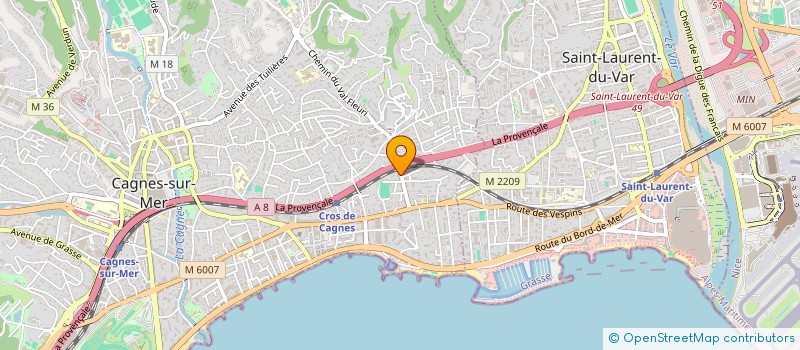 localisation de l'entreprise MADAME MARION BERMON  CAGNES-SUR-MER