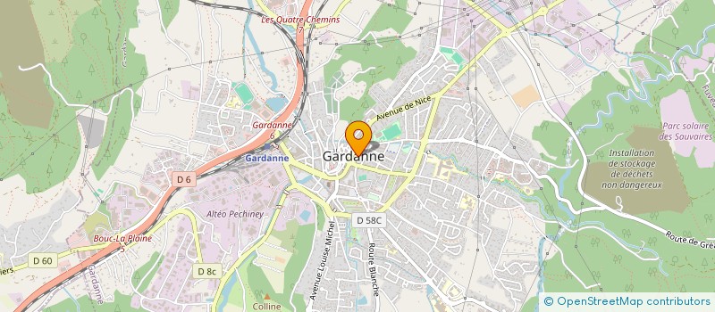 localisation de l'entreprise MADAME MARION BERNARD à GARDANNE