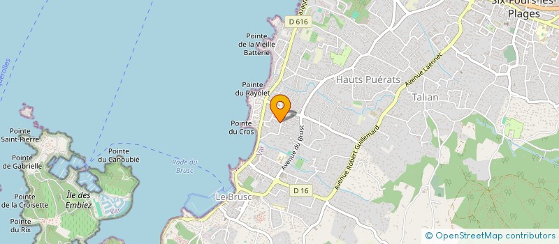 localisation de l'entreprise MADAME MARION BERNARD à SIX-FOURS-LES-PLAGES