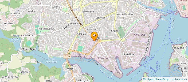 localisation de l'entreprise MADAME MARION BERNE  LORIENT