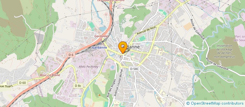 localisation de l'entreprise MADAME MARION BERREKAMA à GARDANNE