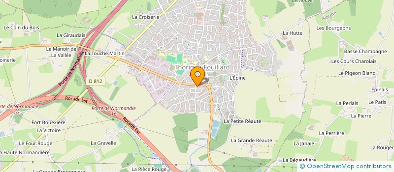 localisation de l'entreprise MADAME MARION BERTHELOT  THORIGNE-FOUILLARD