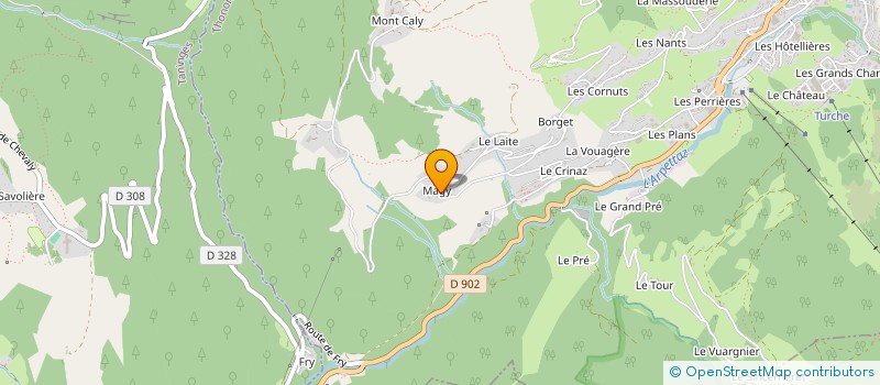 localisation de l'entreprise MADAME MARION BERTHO  VEIGY-FONCENEX