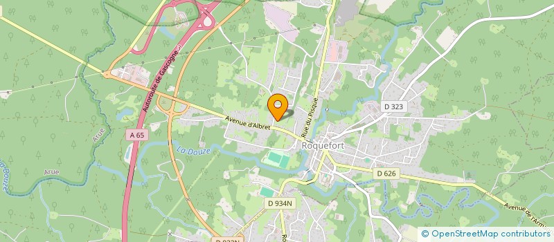 localisation de l'entreprise MADAME MARION BERTHOMIEU  ROQUEFORT