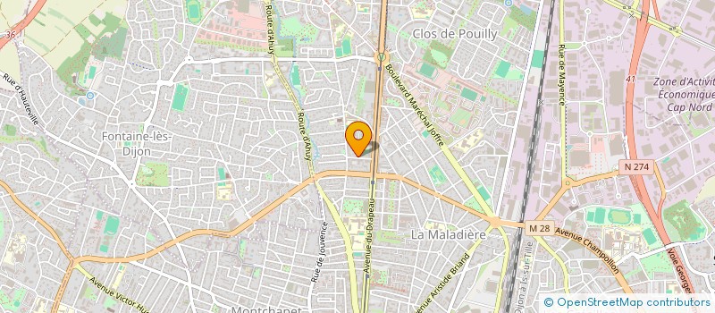 localisation de l'entreprise MADAME MARION BERTIN  DIJON