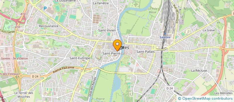 localisation de l'entreprise MADAME MARION BERTON  SAINTES