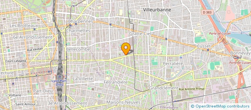 localisation de l'entreprise MADAME MARION BERWEILER  VILLEURBANNE