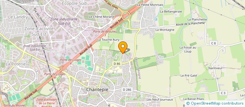 localisation de l'entreprise MADAME MARION BESSON  CHANTEPIE