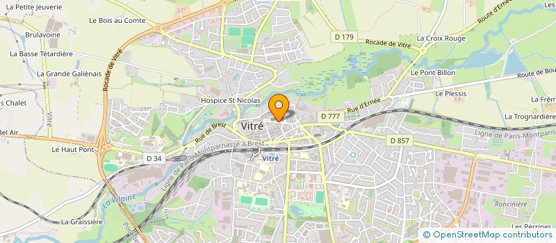 localisation de l'entreprise MADAME MARION BESTUE  VITRE