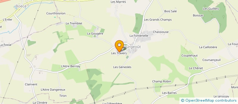 localisation de l'entreprise MADAME MARION BISTODEAU à COURGEOUT