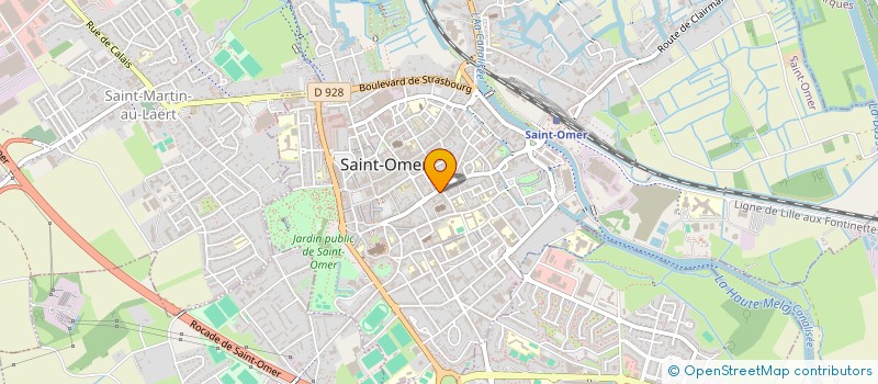 localisation de l'entreprise MADAME MARION BLANC  SAINT-OMER