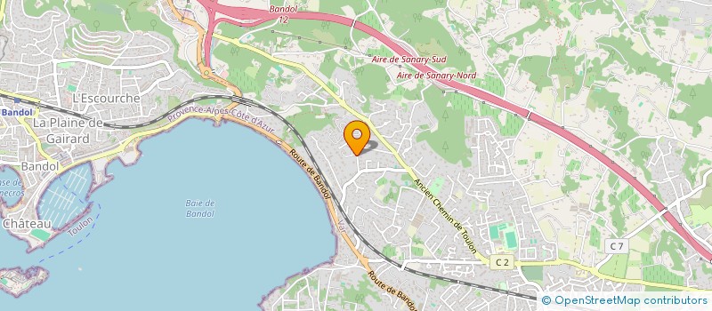 localisation de l'entreprise MADAME MARION BLANC à SANARY-SUR-MER