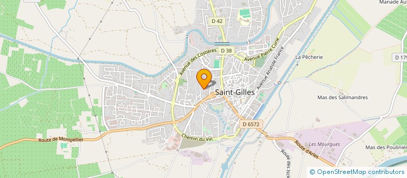 localisation de l'entreprise MADAME MARION BLANC  SAINT-GILLES