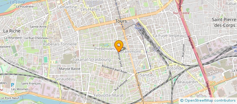 localisation de l'entreprise MADAME MARION BLOSSIER  TOURS