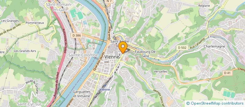 localisation de l'entreprise MADAME MARION BOCHIROL à VIENNE