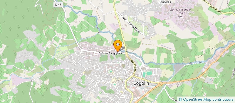 localisation de l'entreprise MADAME MARION BOICHON à COGOLIN