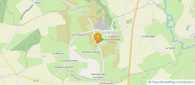 localisation de l'entreprise MADAME MARION BOISSEAU  LA PERNELLE