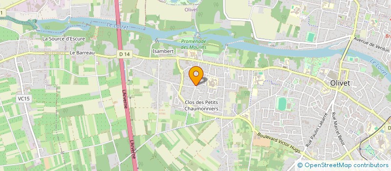 localisation de l'entreprise MADAME MARION BOITIER  OLIVET